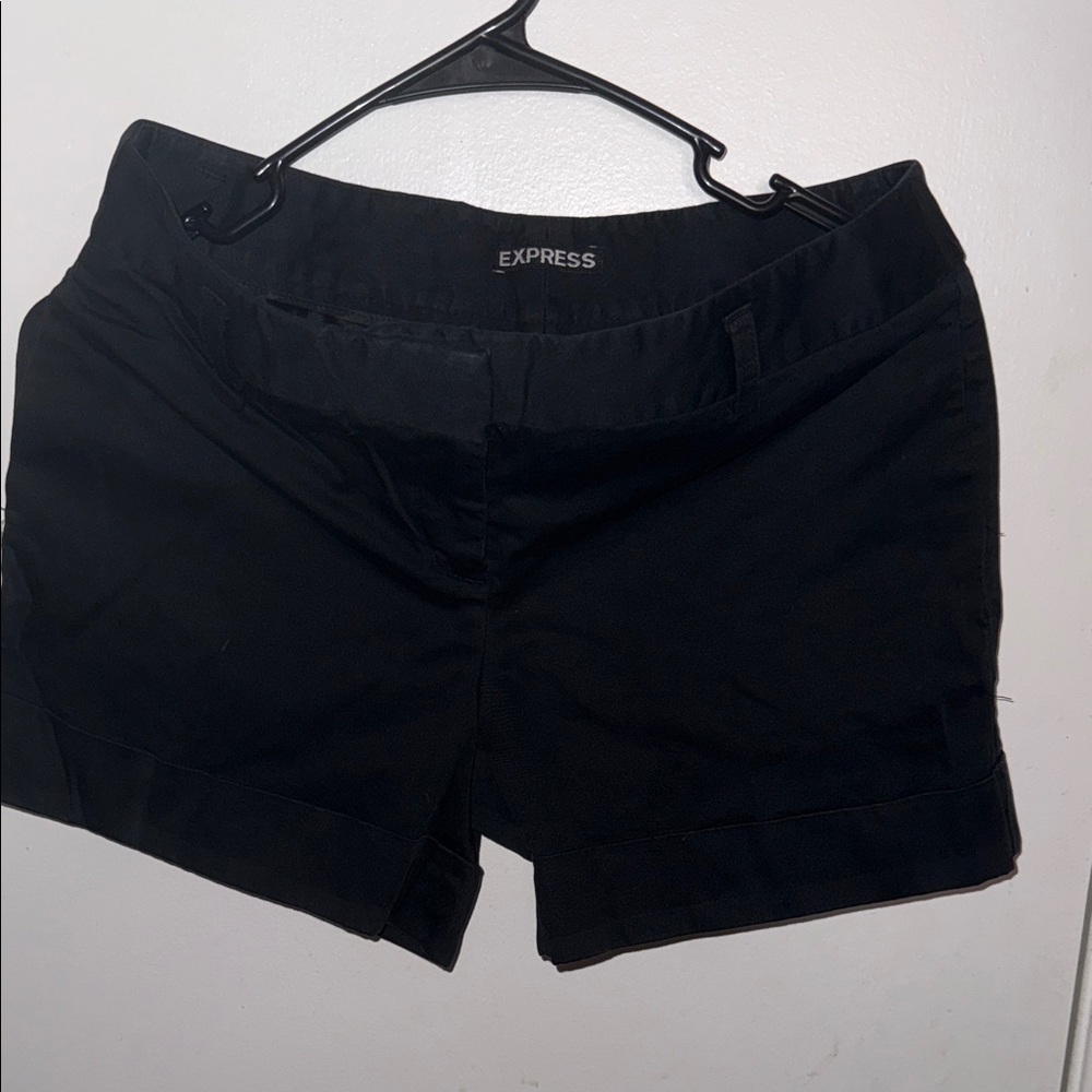 Express Women's Sleek Black Shorts